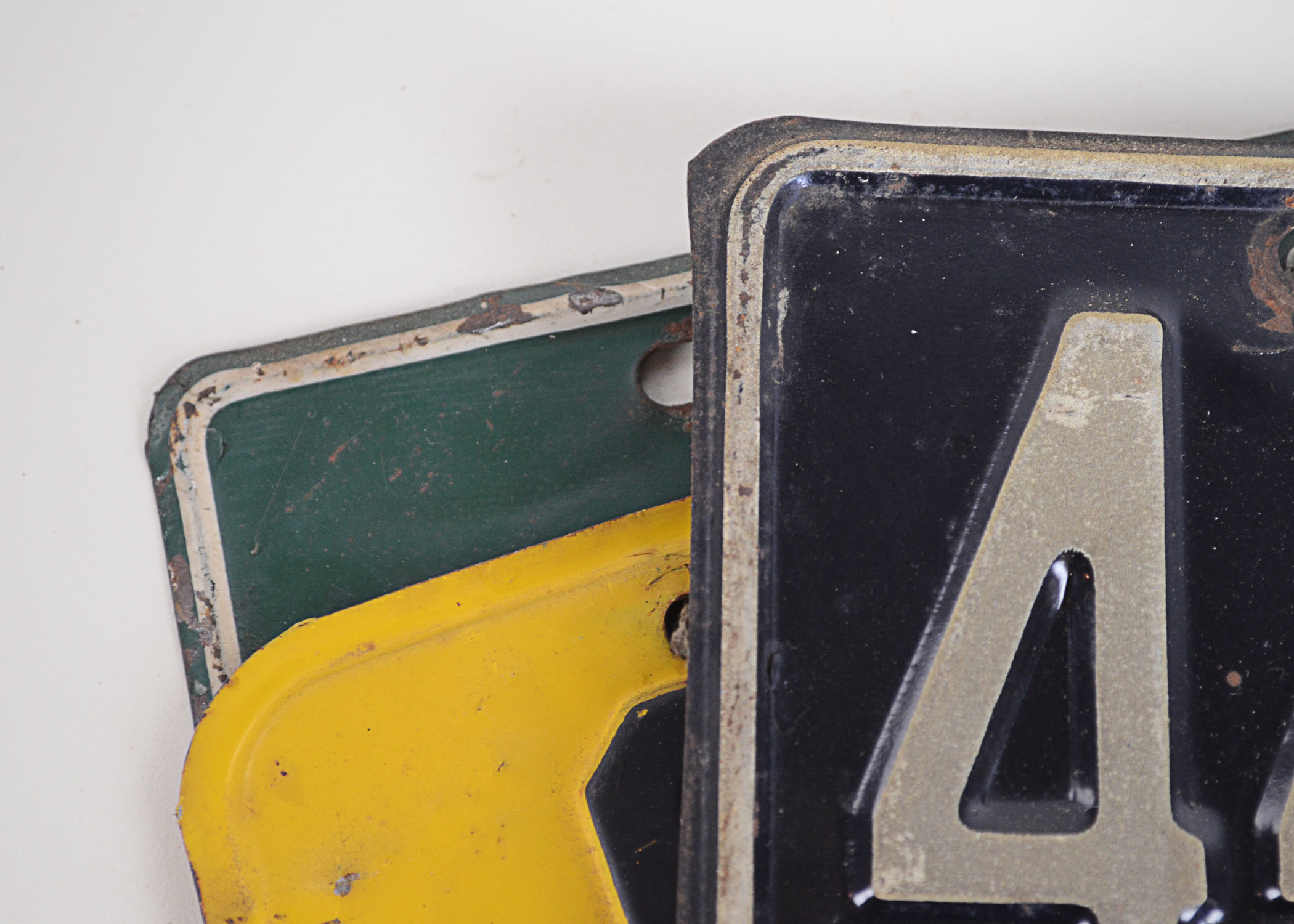 Vintage Lot of Mixed State 1955 License Plates