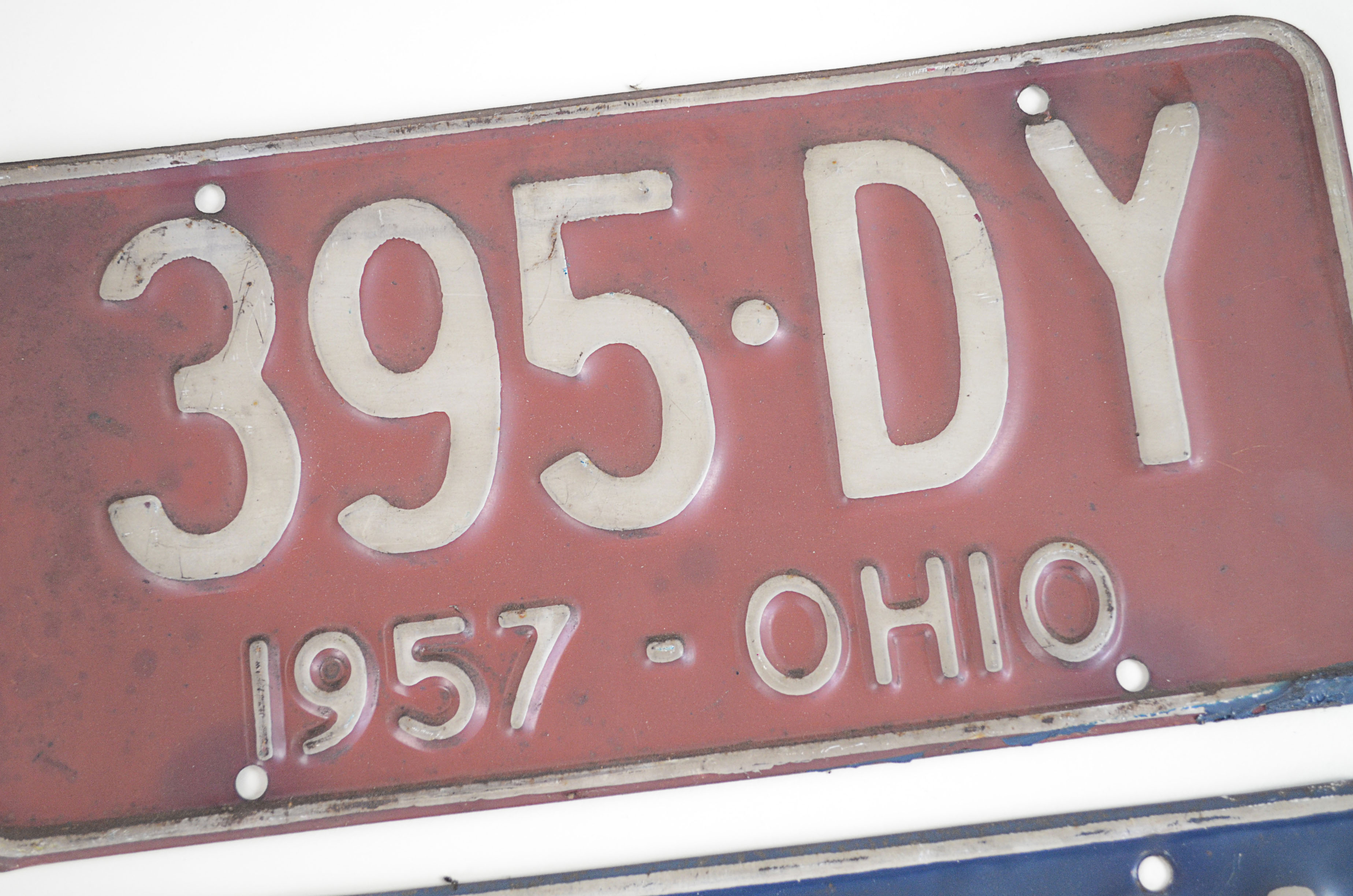 Vintage Ohio 1957- 1958 License Plates