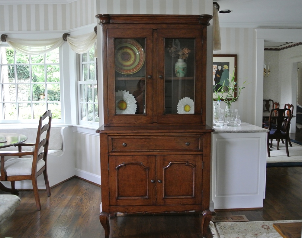 Country French Style Stepback Cupboard