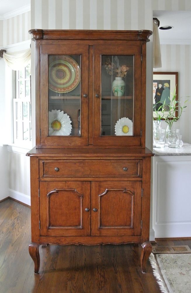 Country French Style Stepback Cupboard