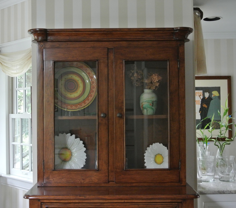 Country French Style Stepback Cupboard