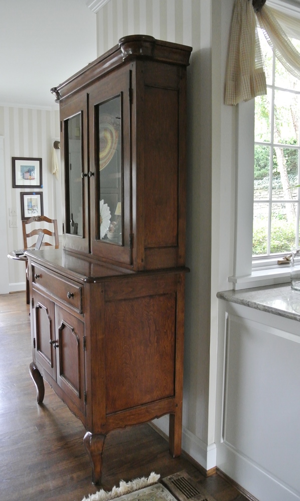 Country French Style Stepback Cupboard