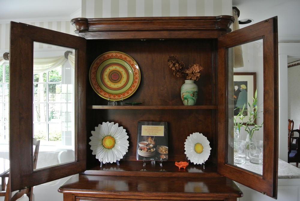 Country French Style Stepback Cupboard