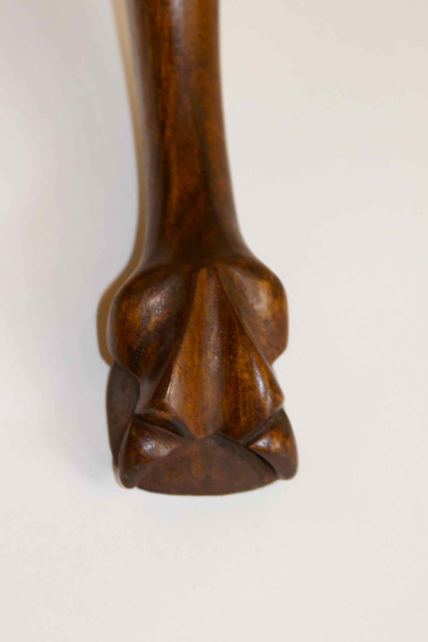 3 Tier Mahogany Piecrust Shaped Table