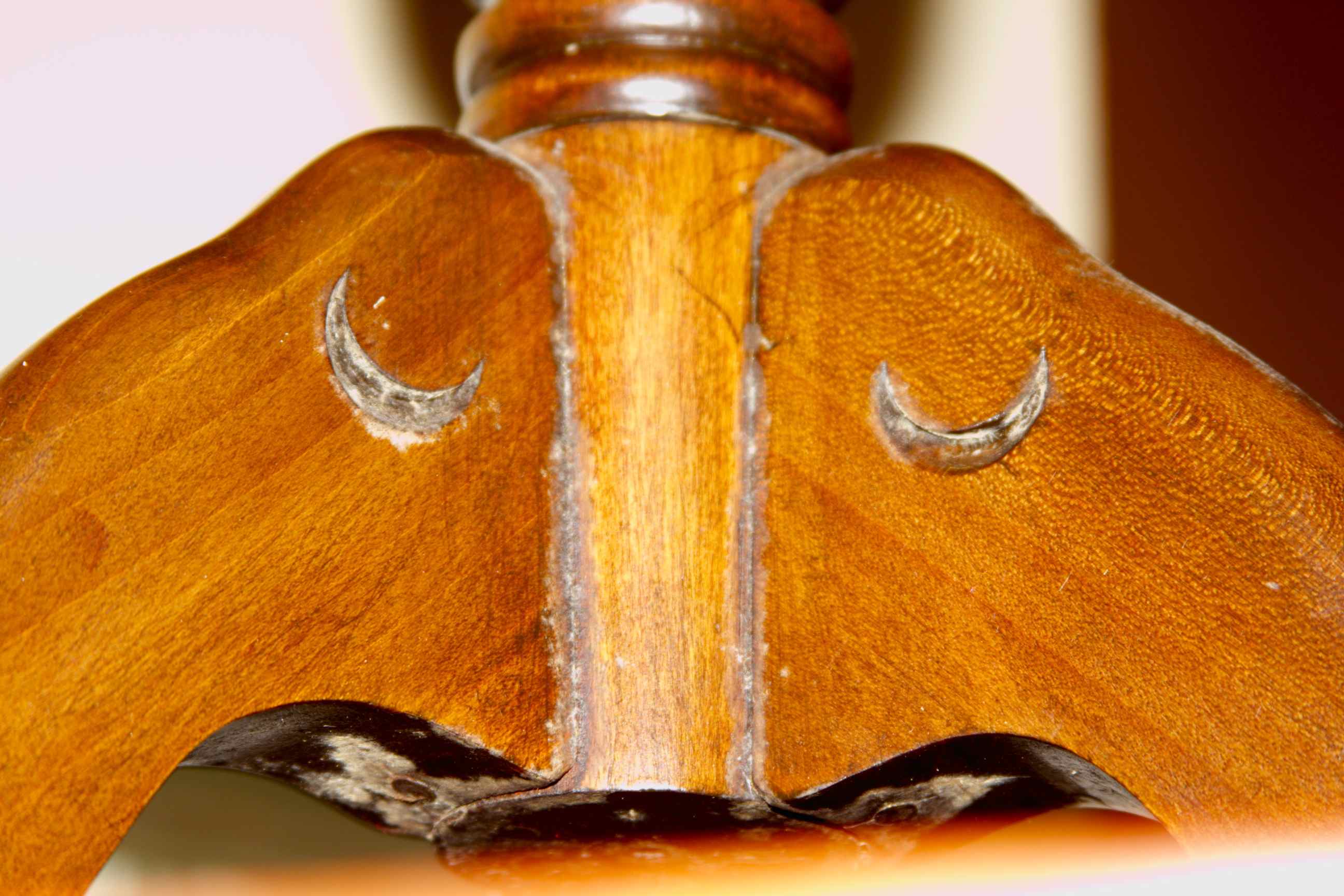 3 Tier Mahogany Piecrust Shaped Table