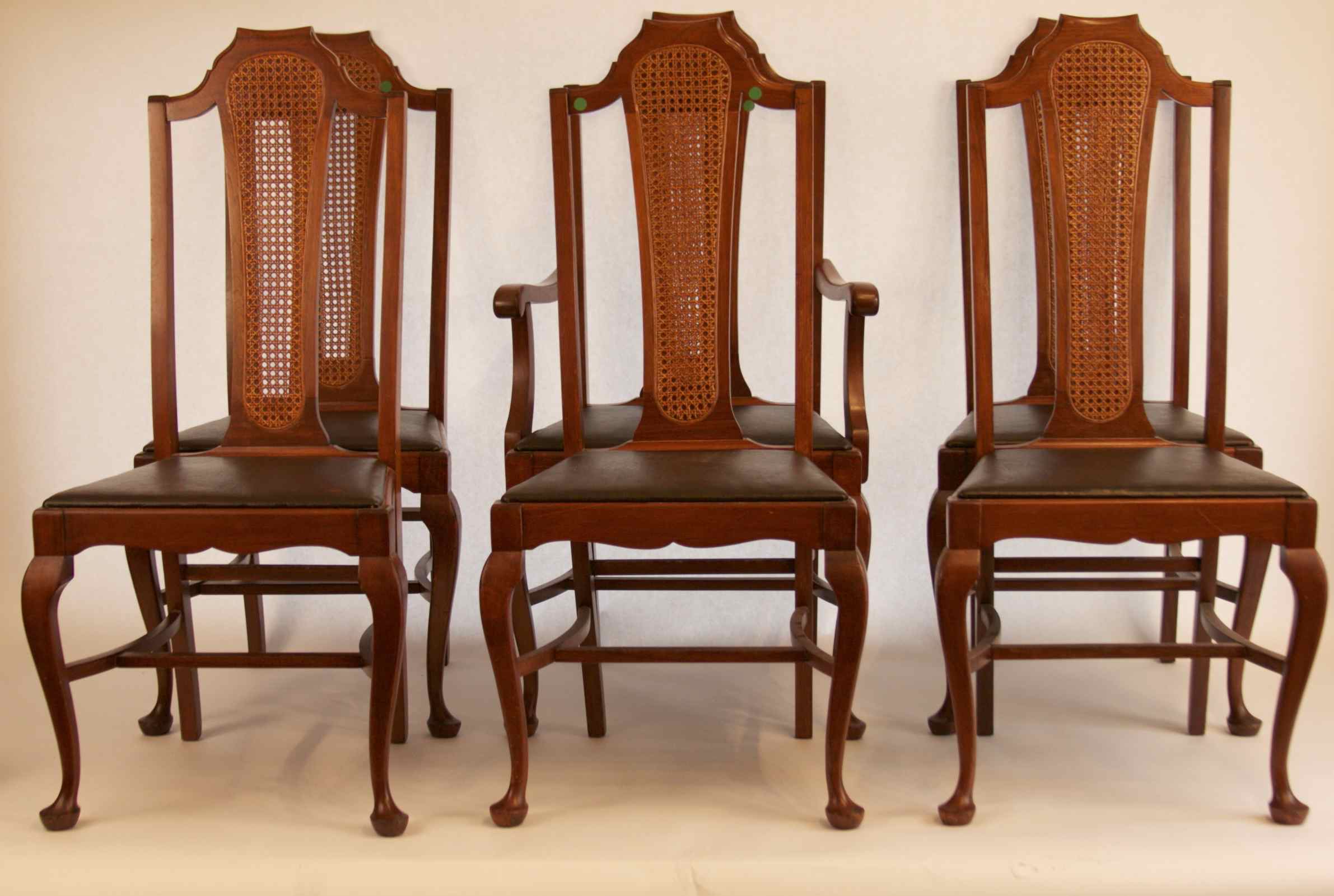 6 Queen Anne Peru Chairs