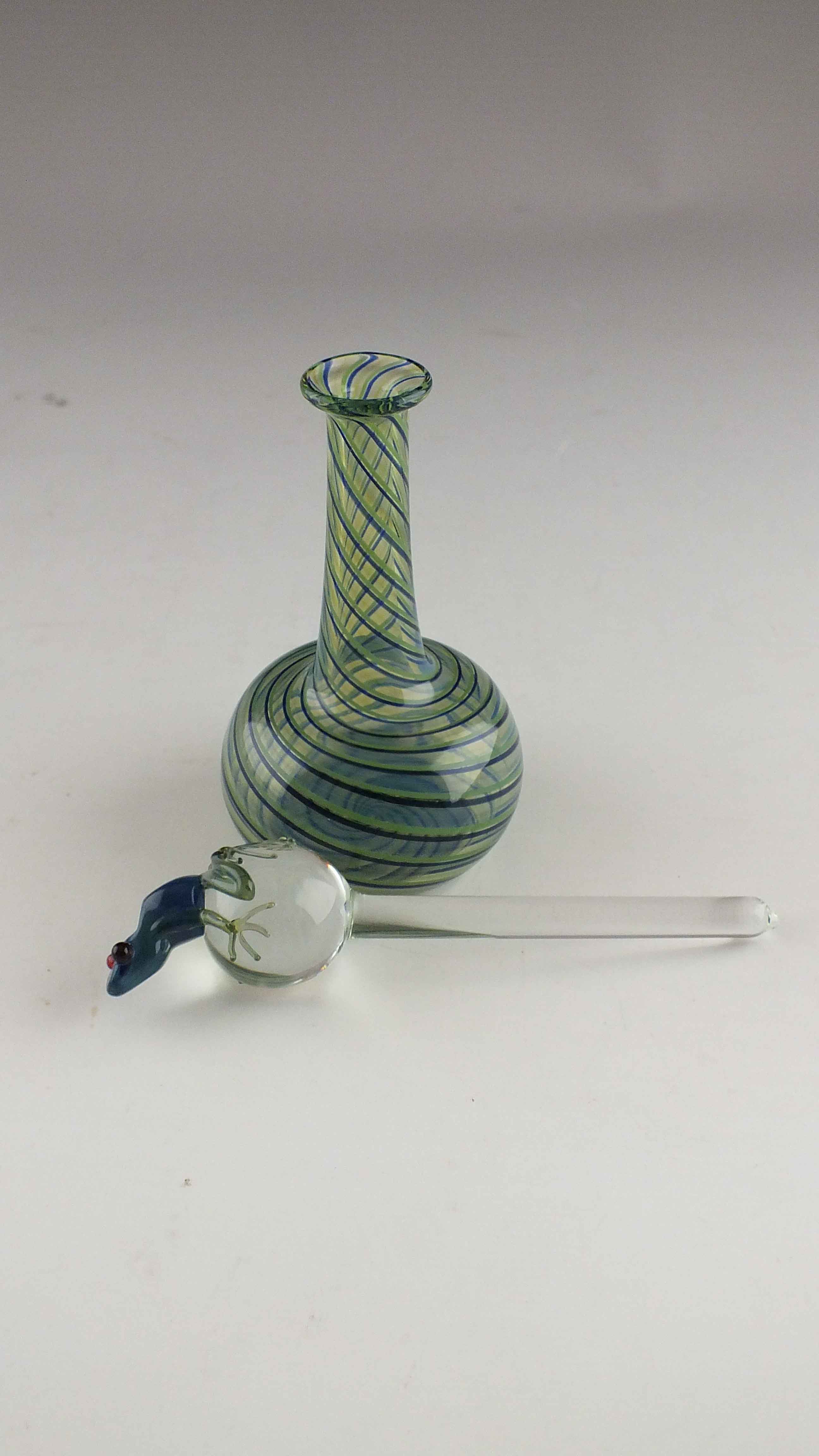 Art Glass "Frog" Perfume Bottle