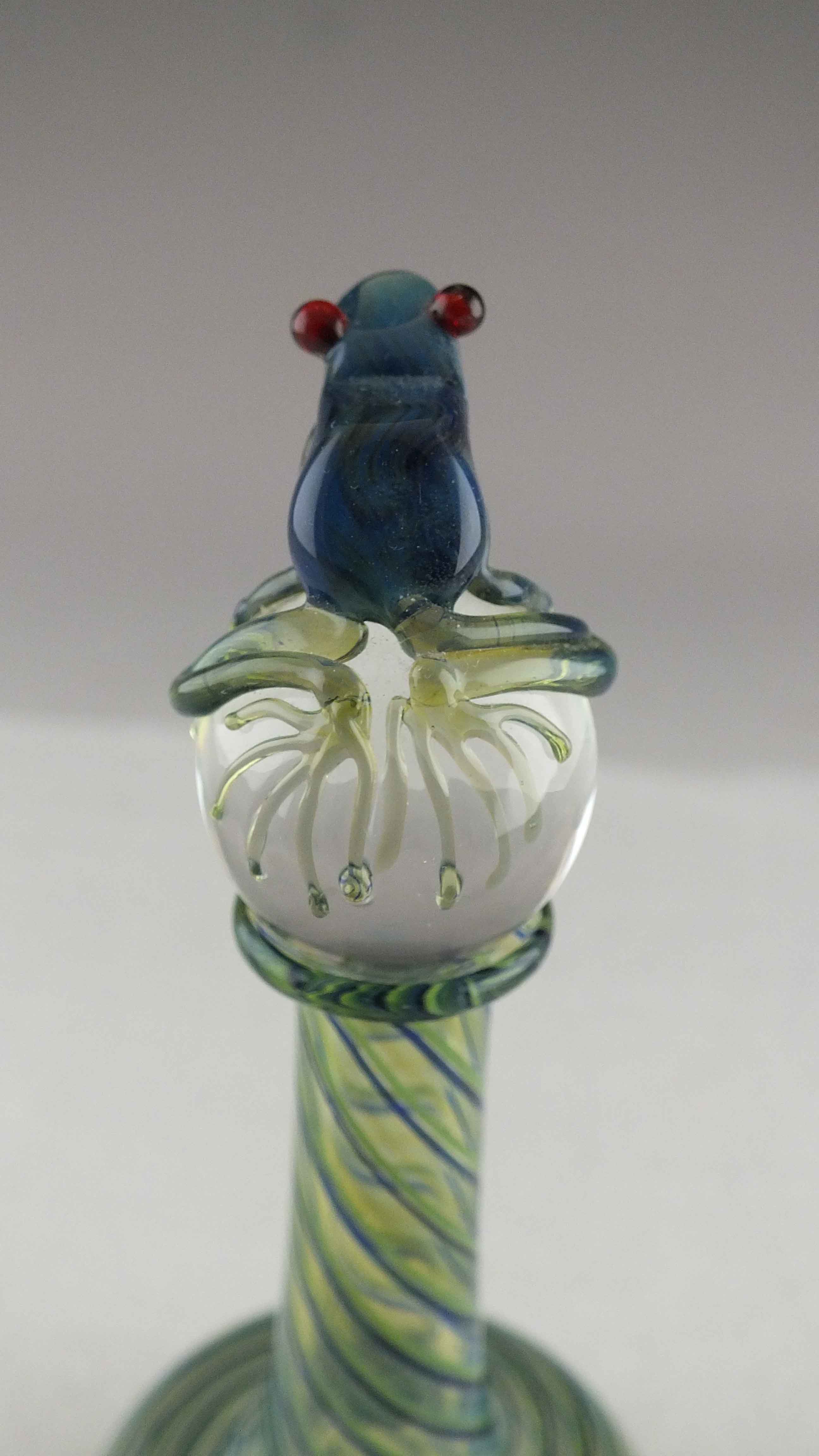 Art Glass "Frog" Perfume Bottle