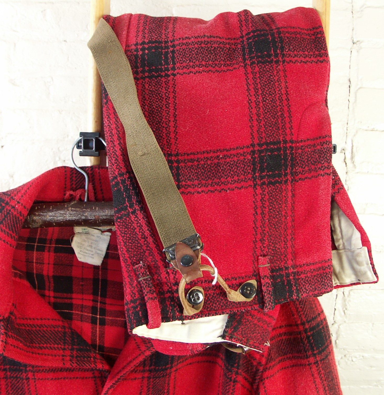 Vintage American Outfitters Red Plaid Hunters Jacket and Pants