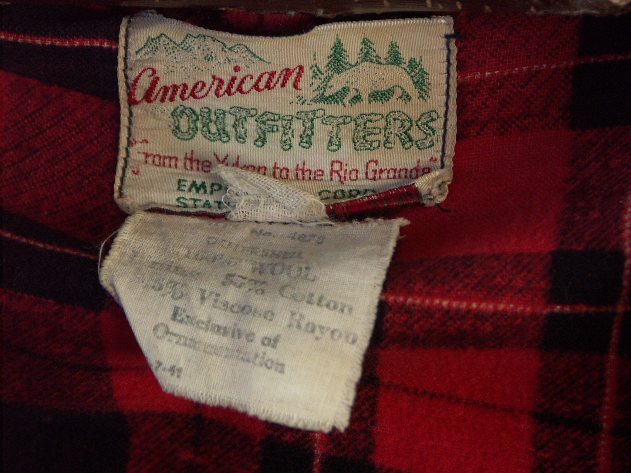 Vintage American Outfitters Red Plaid Hunters Jacket and Pants
