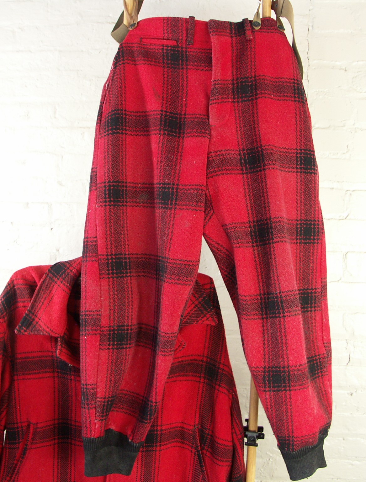 Vintage American Outfitters Red Plaid Hunters Jacket and Pants