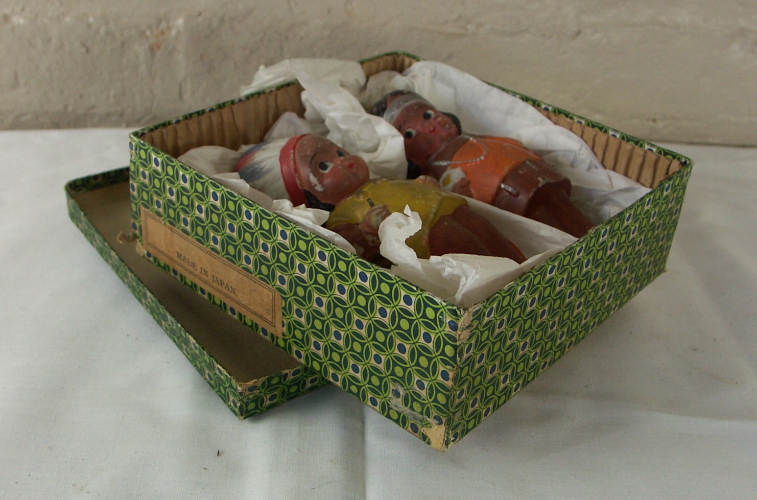 Vintage Porcelain Japanese Kewpie Native American Dolls