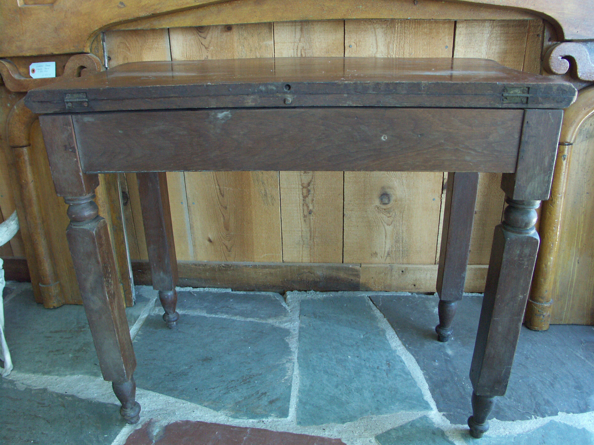 Antique Swivel Top Game Table