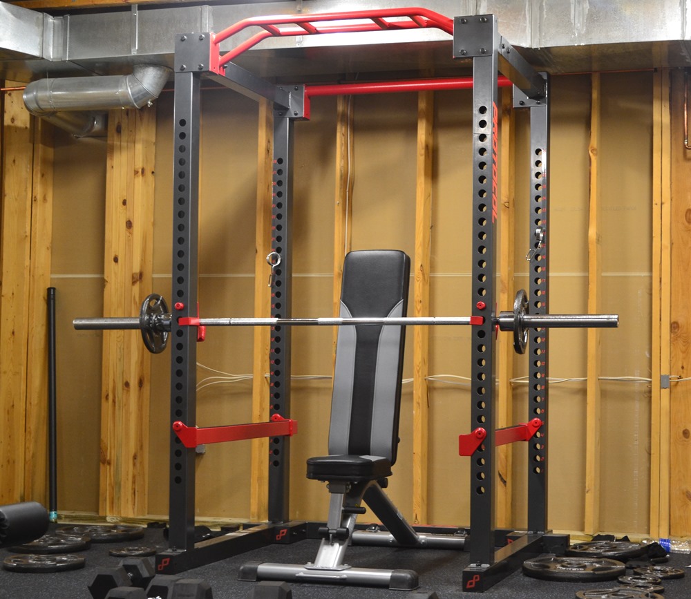 Power Cage and Olympic Weight lifting Set