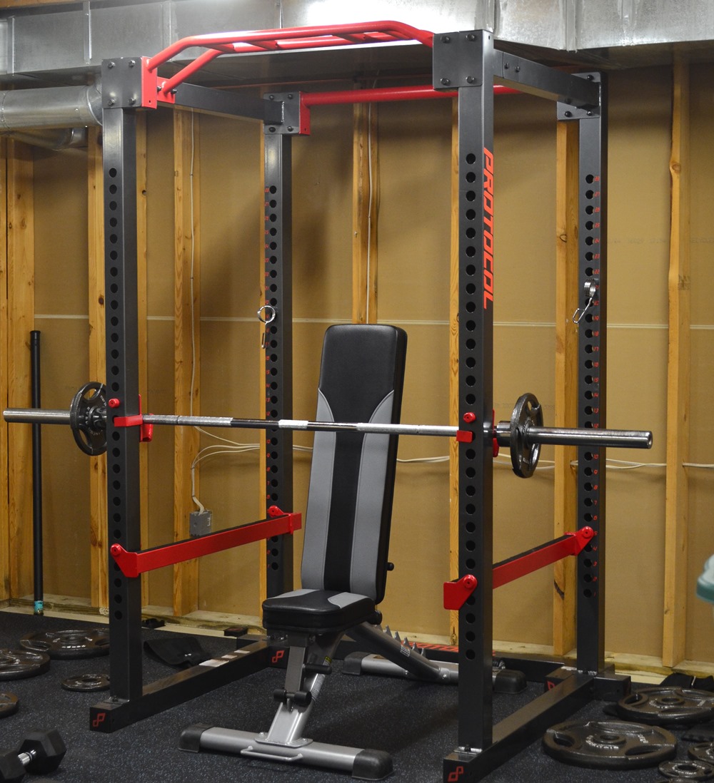 Power Cage and Olympic Weight lifting Set
