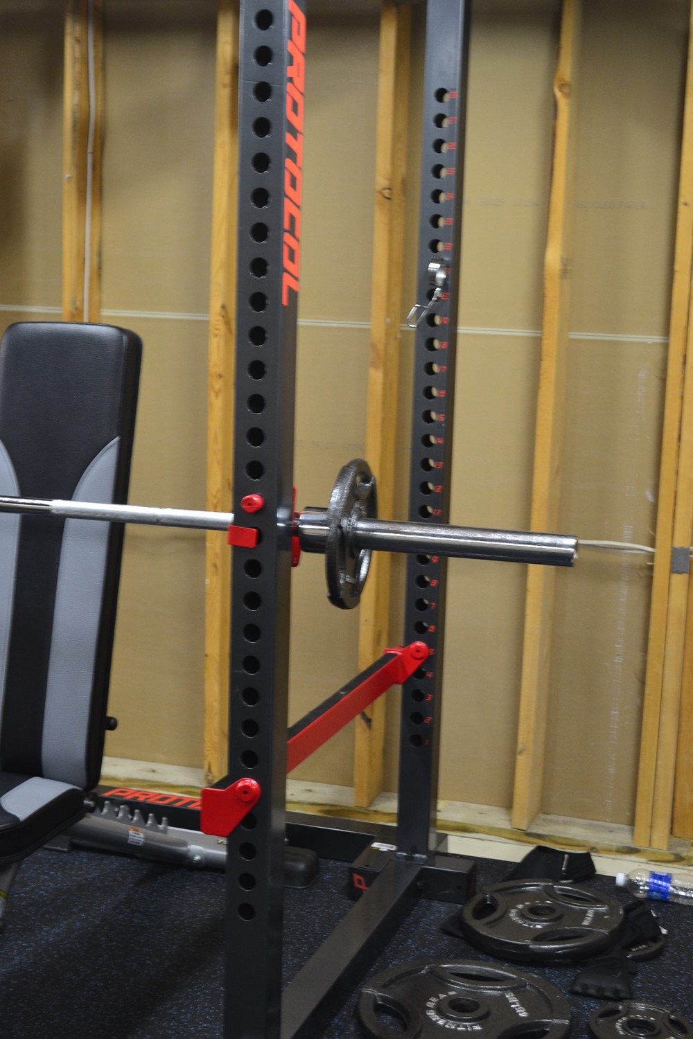 Power Cage and Olympic Weight lifting Set