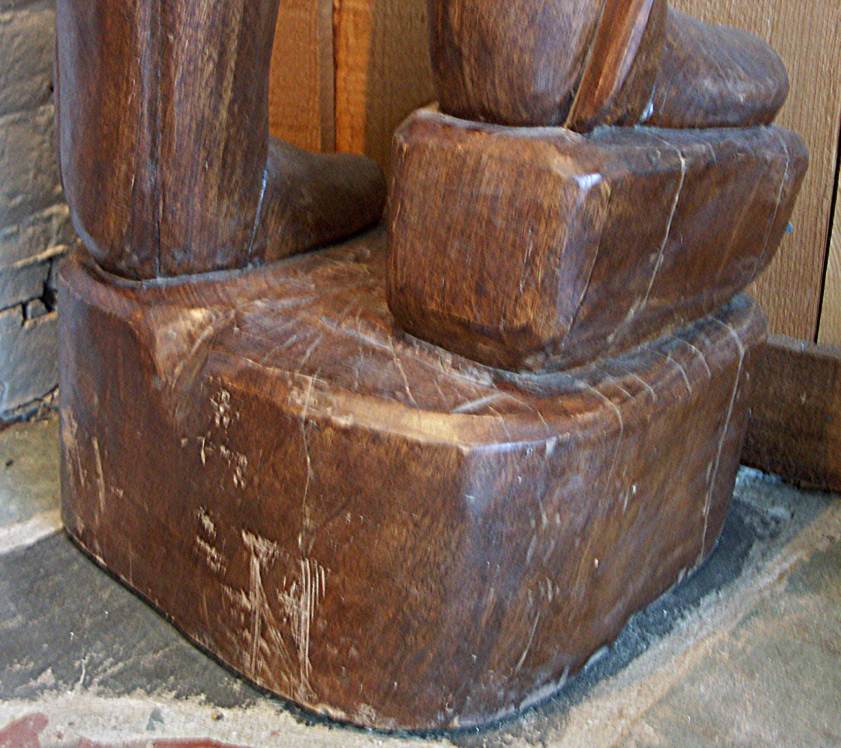 6' Antique Carved Wood Cigar Store Indian