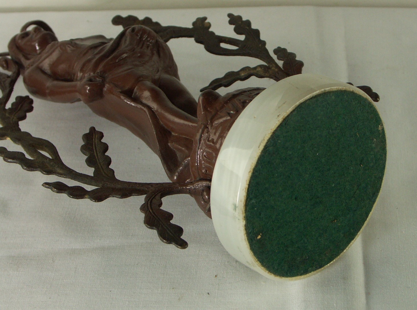 Doe Wah Jack Statue on Marble Base