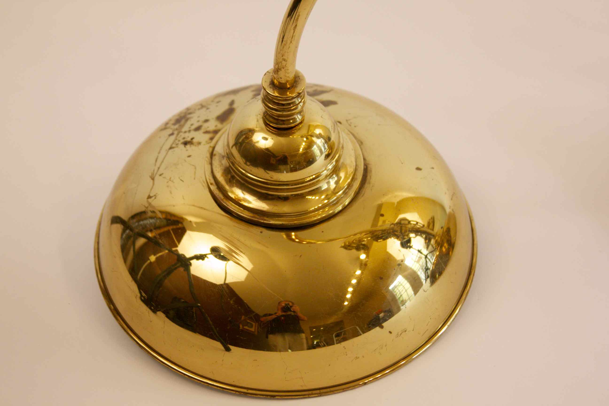 Three Light Brass Chandelier