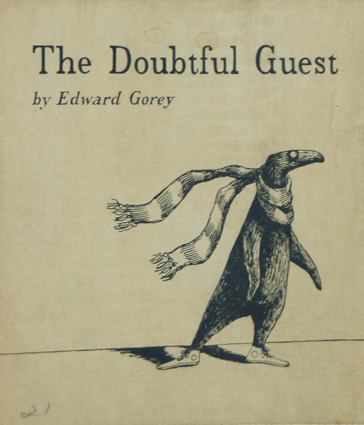 Signed Limted Edtion Edward Gorey "The Doubtful Guest" Doll