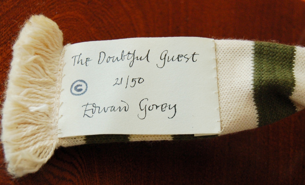 Signed Limted Edtion Edward Gorey "The Doubtful Guest" Doll