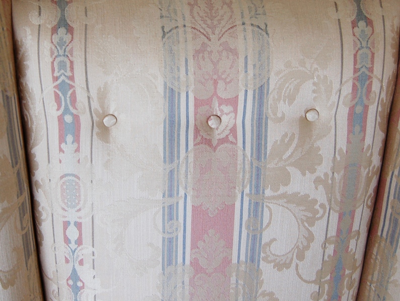 Pair of High-back Paul Laszlo Slipper Chairs 