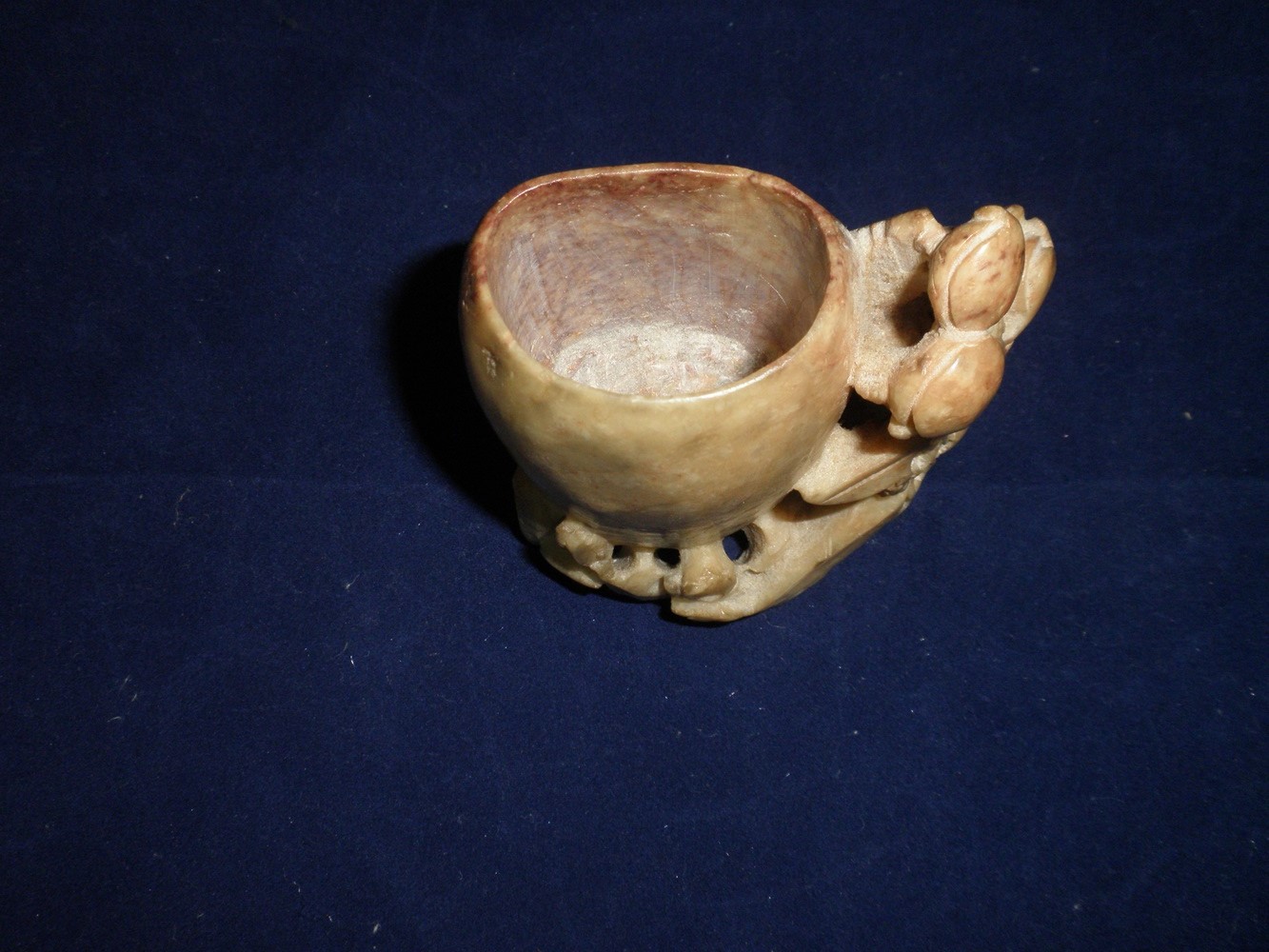 Soap Stone Hand Carved Holder Vessel