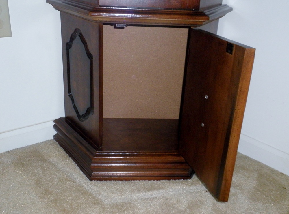 Triangular Shaped Curio Cabinet 