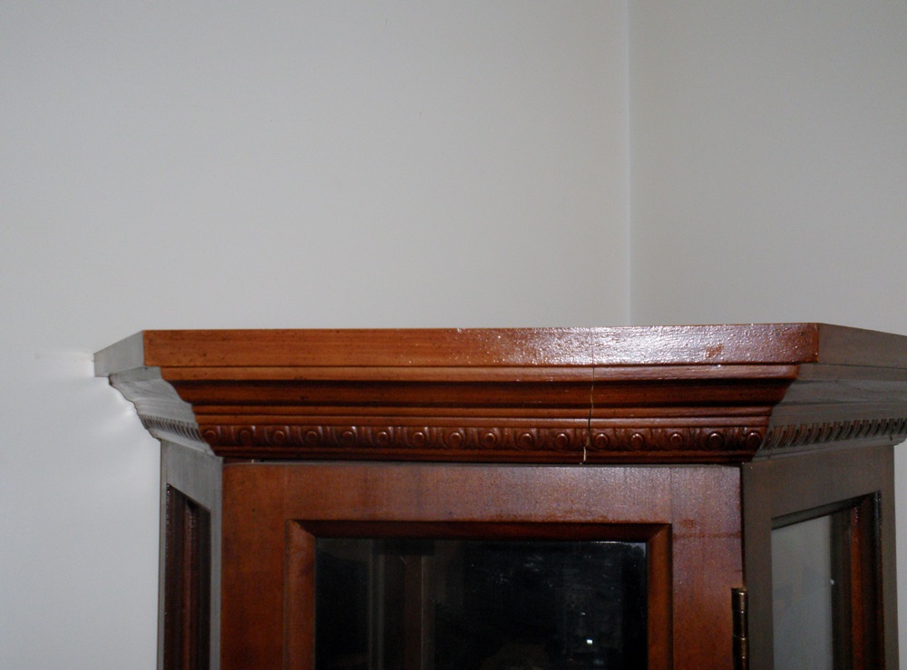 Triangular Shaped Curio Cabinet 