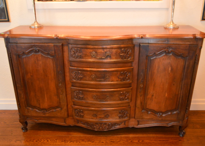 Antique French Country Walnut Buffet