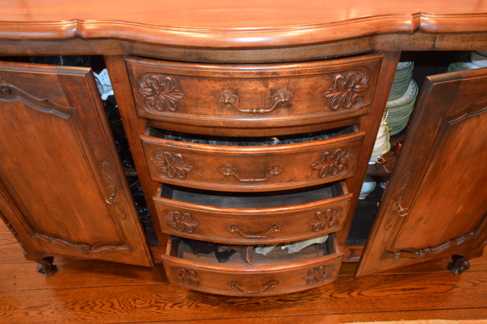 Antique French Country Walnut Buffet