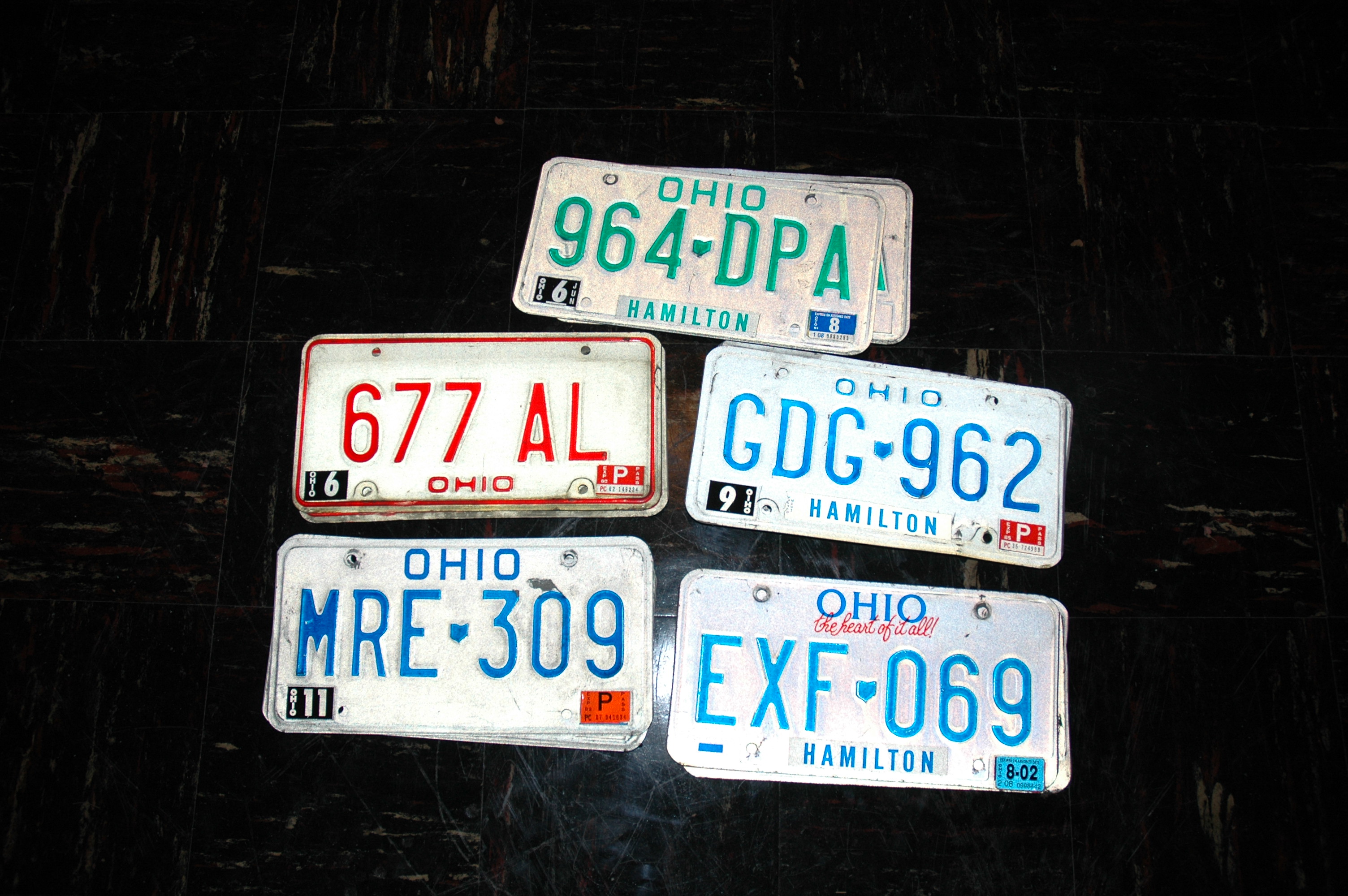51 Old Ohio License Plates 60s 70s 80s