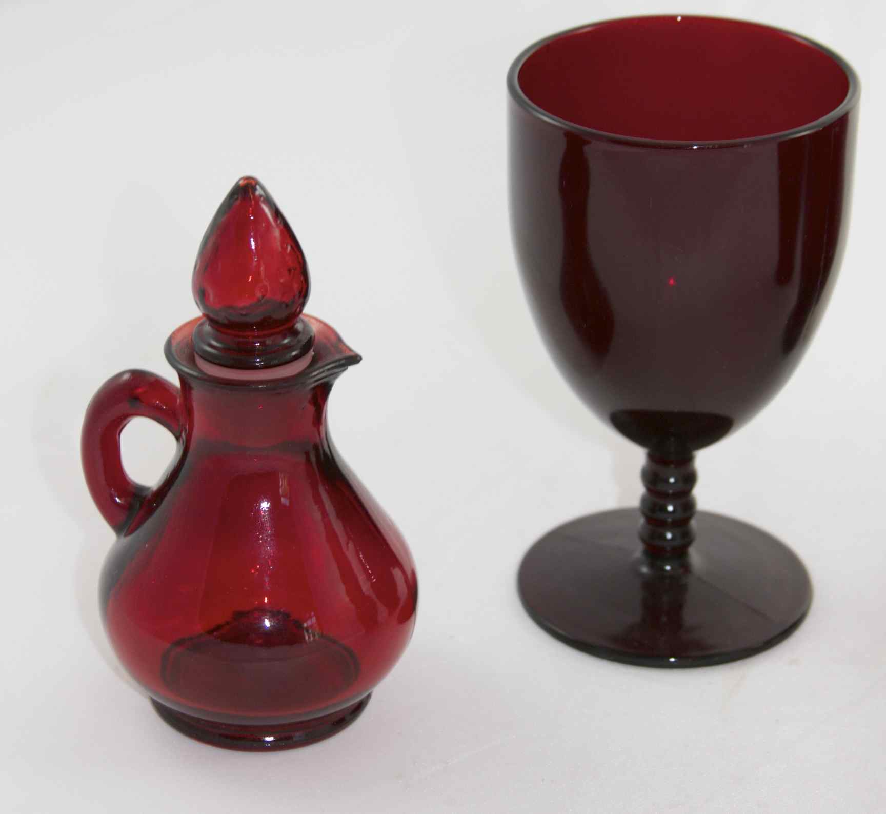 Lot of Vintage Red Glass