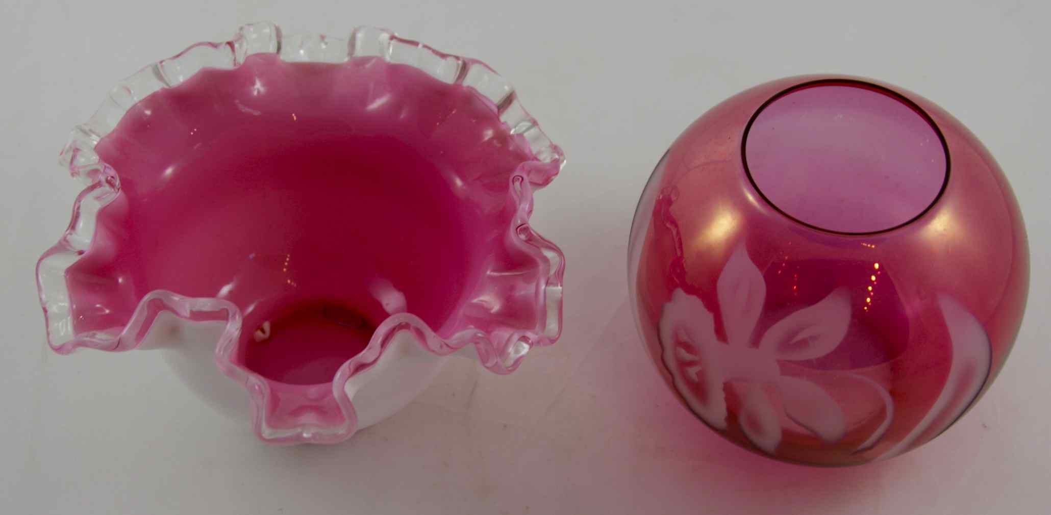 Two Pieces of Vintage Glassware