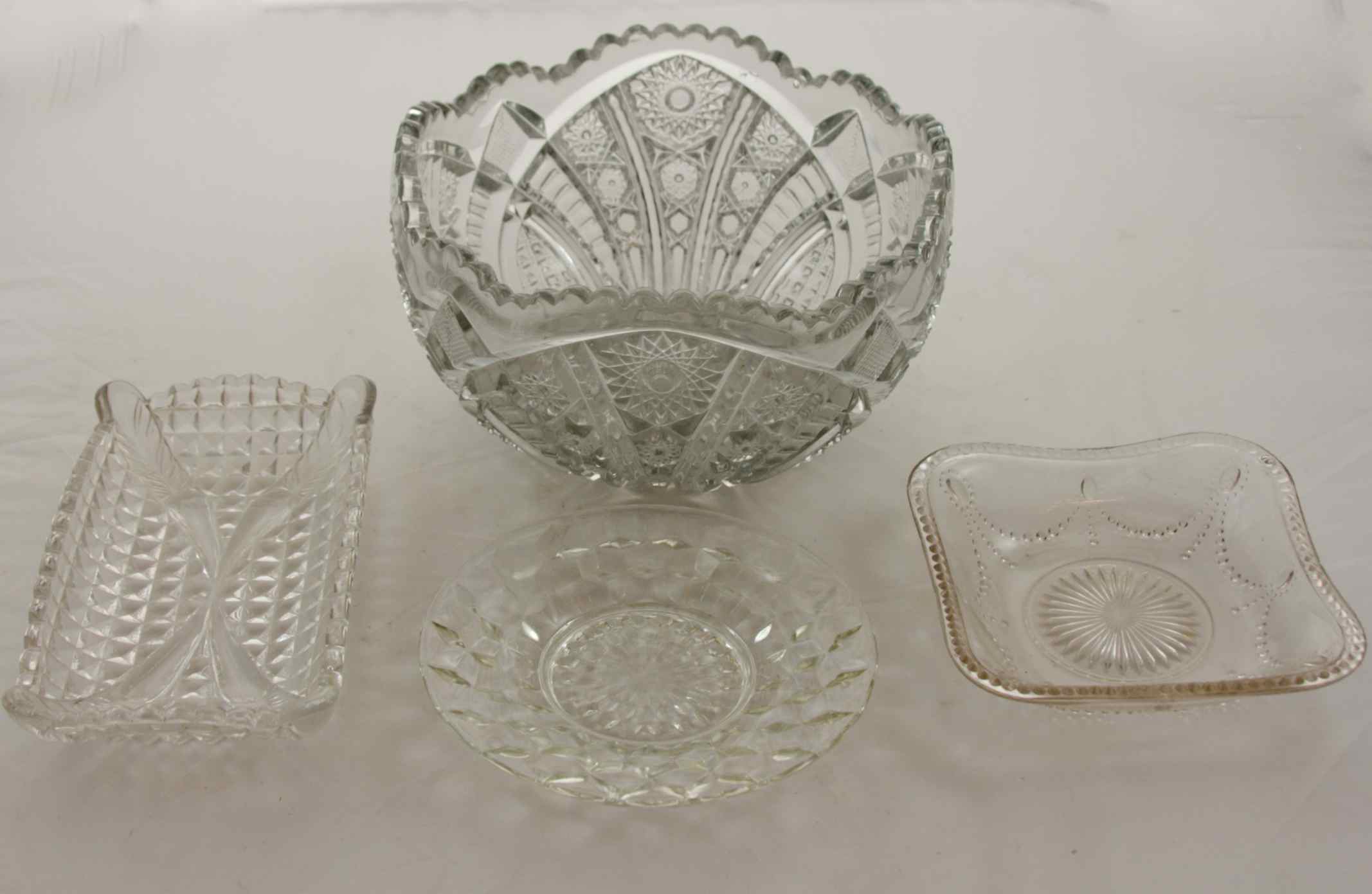 Vintage Pressed Glass Bowl, 