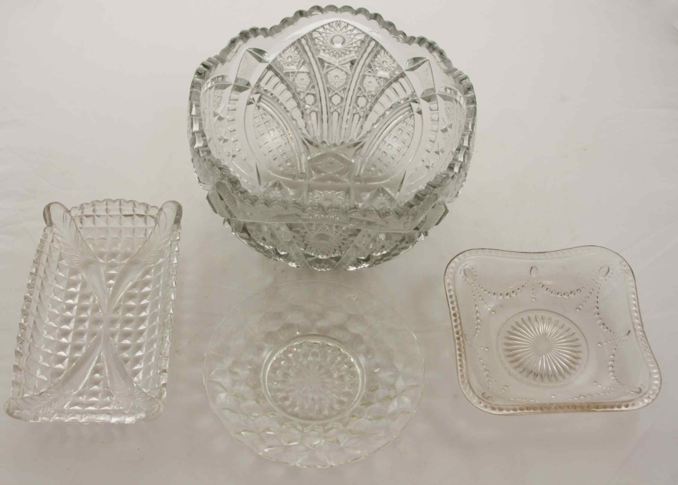 Vintage Pressed Glass Bowl, 