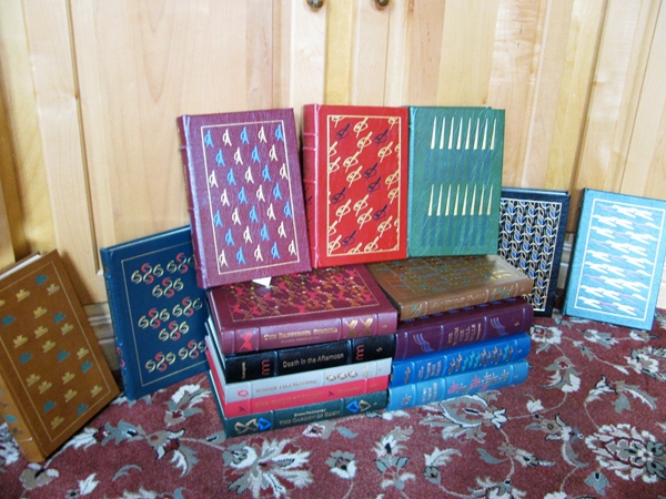 Easton Press Leather Books by Hemingway