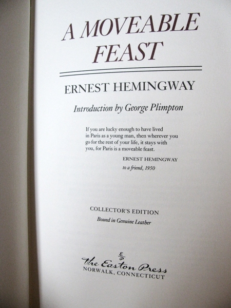 Easton Press Leather Books by Hemingway