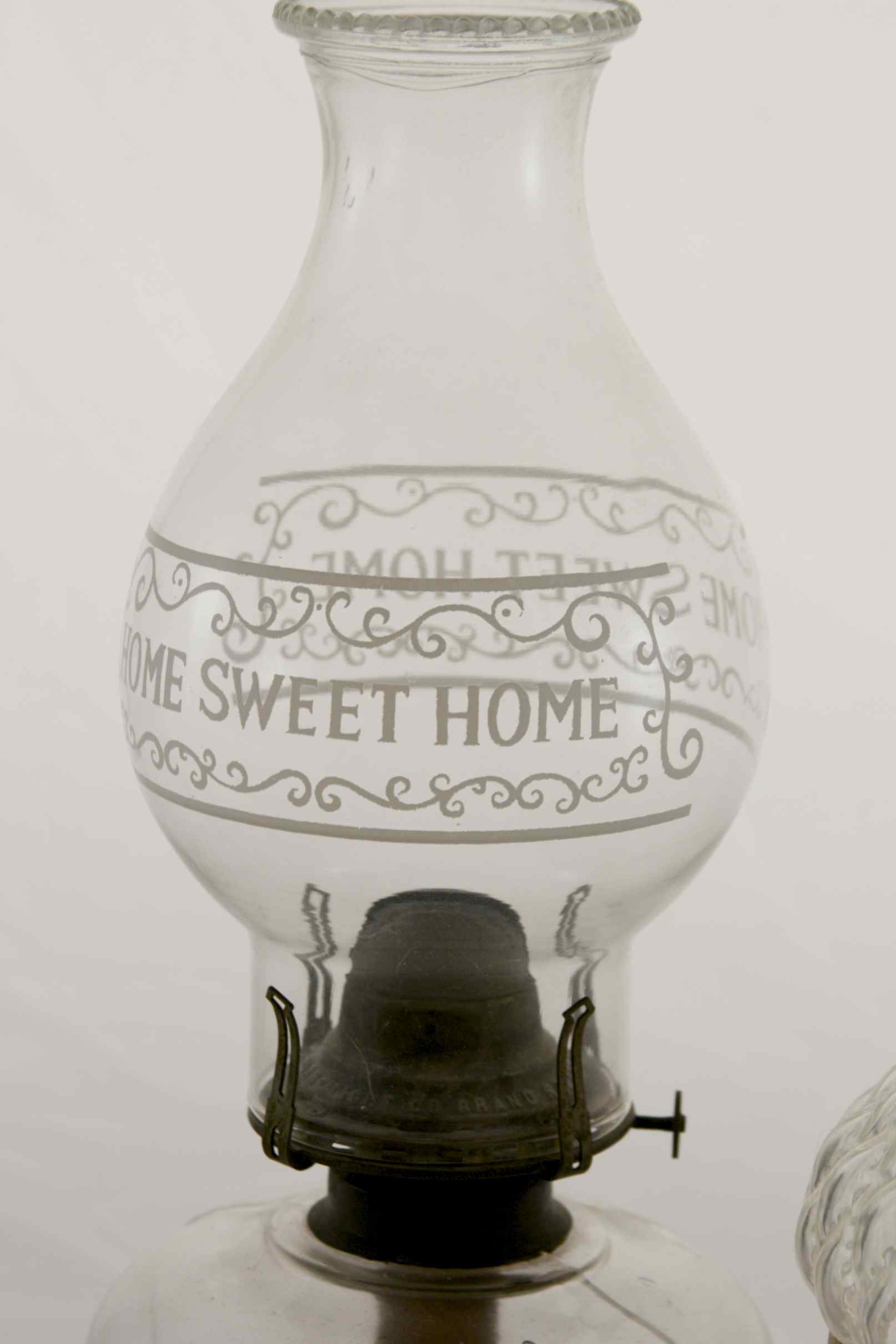 Lot of 3 Vintage Oil Lamps, 1 Electrified