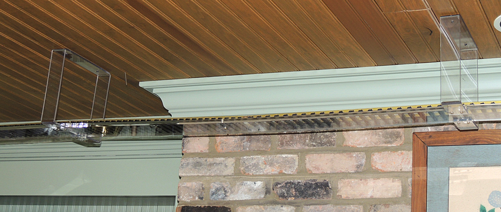 Acrylic Suspended Track System for Garden Scale Train