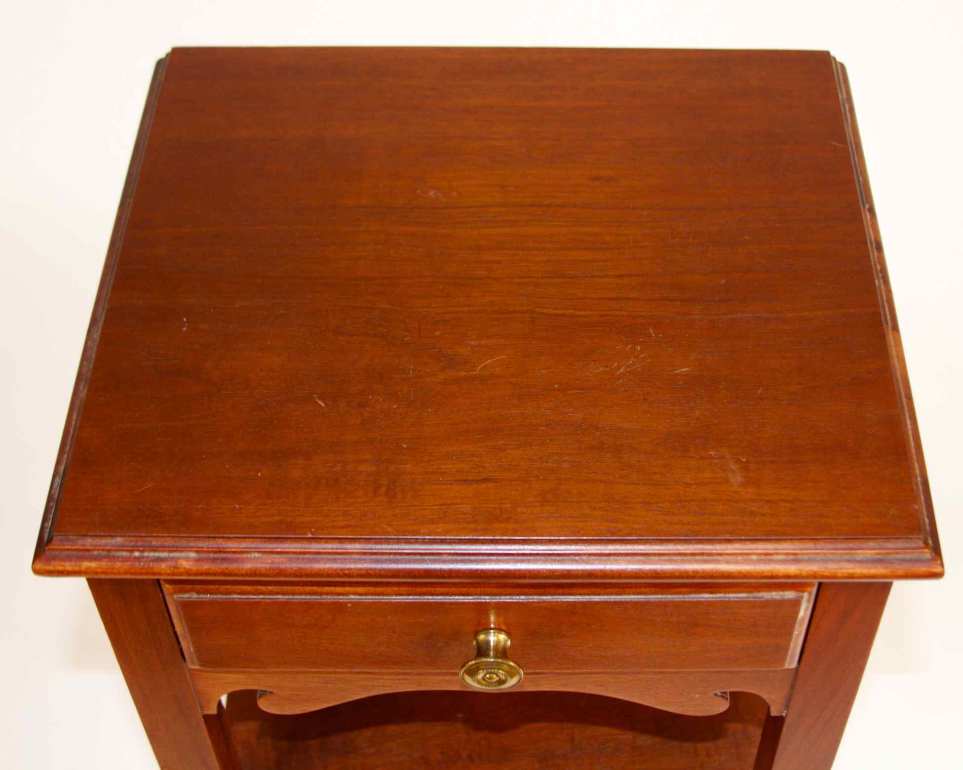 Vintage Hardwood End Table