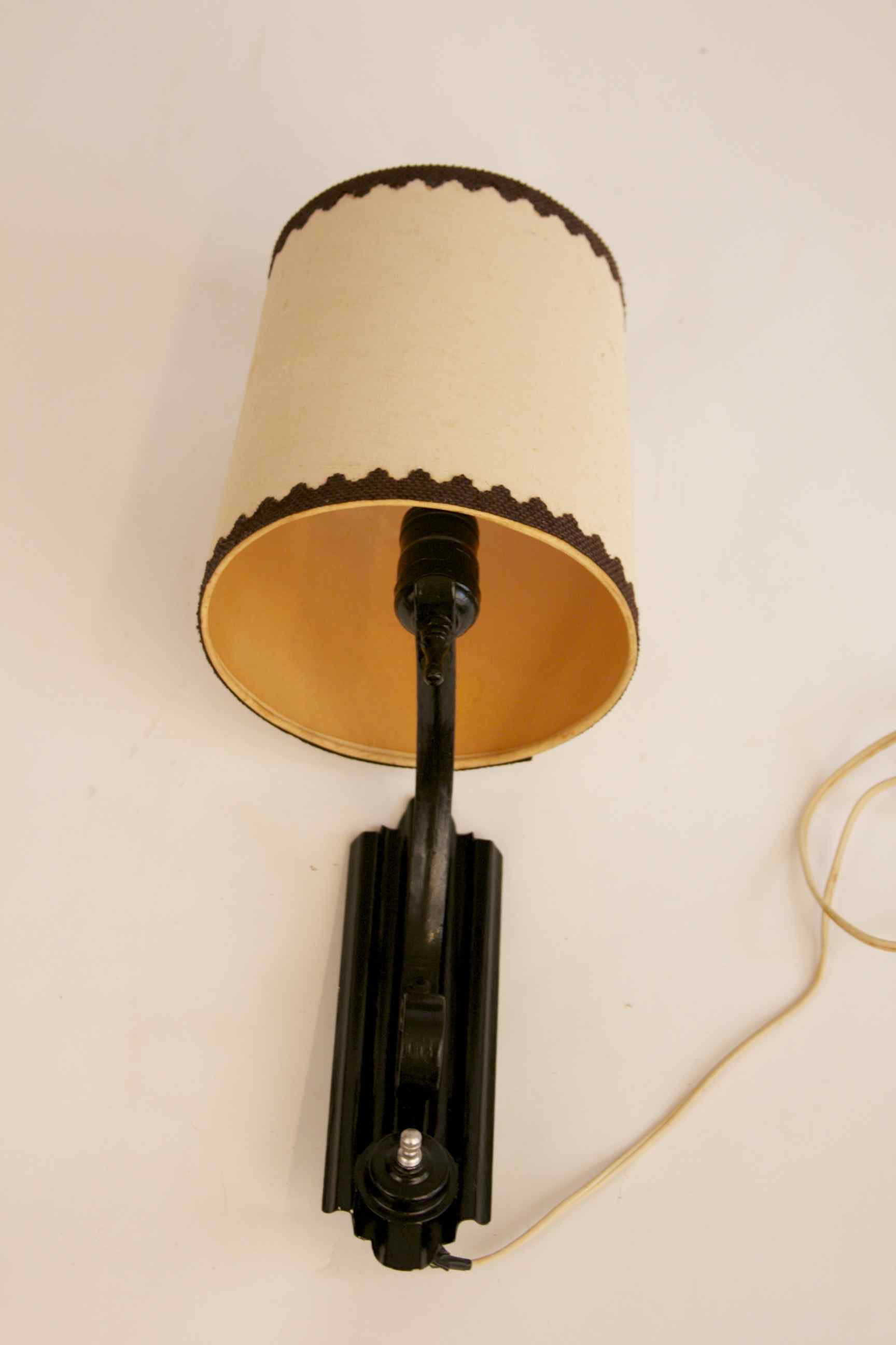 Vintage Black Metal Wall Lamp