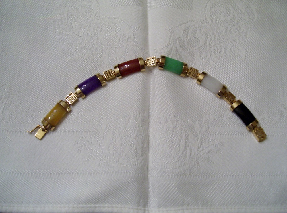 Multi-Colored Natural Stone Bracelet
