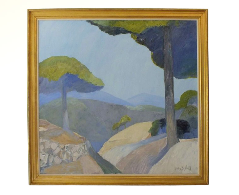 Roger Muhl Original Oil Painting, "Les Adrets"