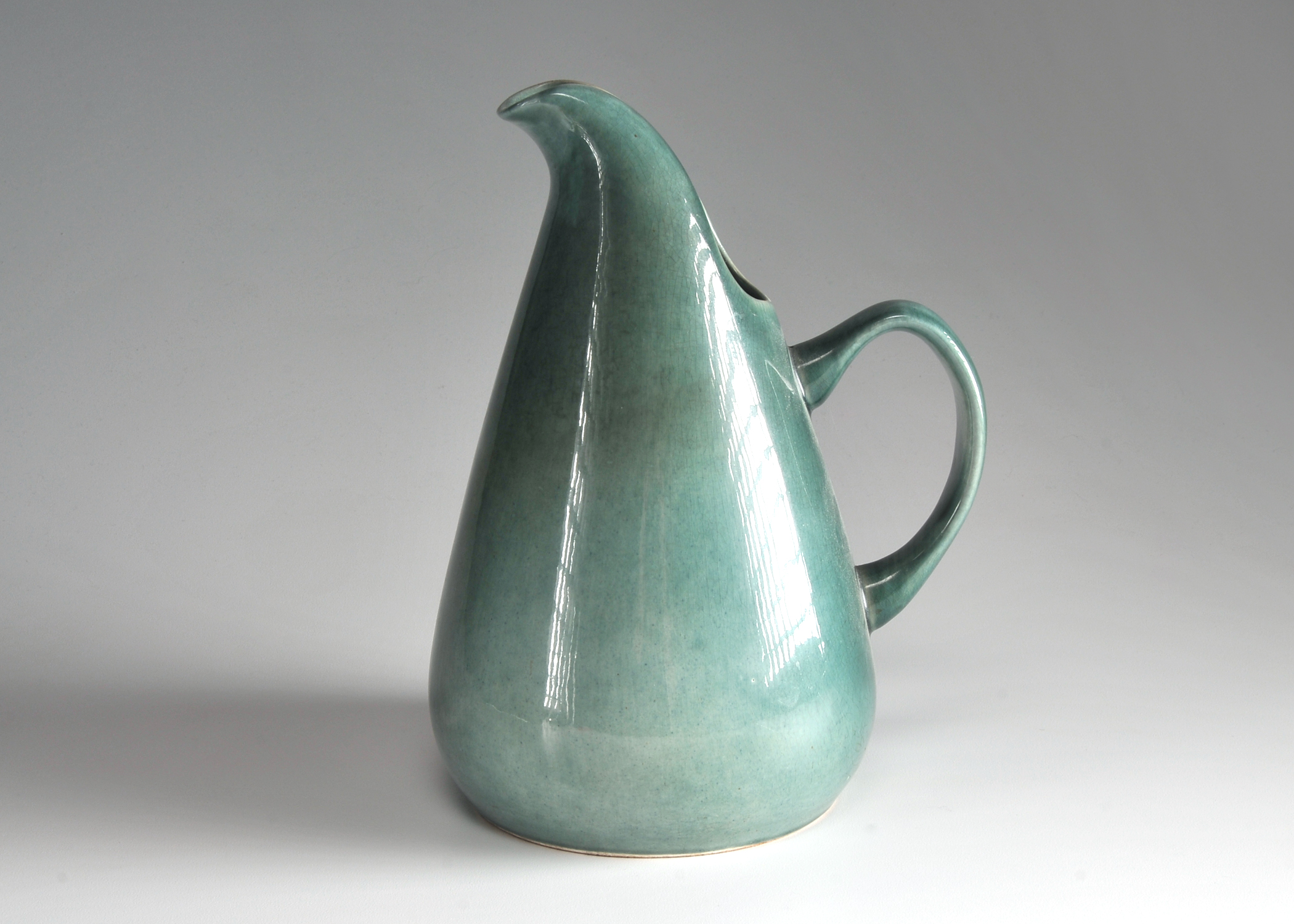 Russel Wright Mid Century American Modern Pitcher in Seafoam Green