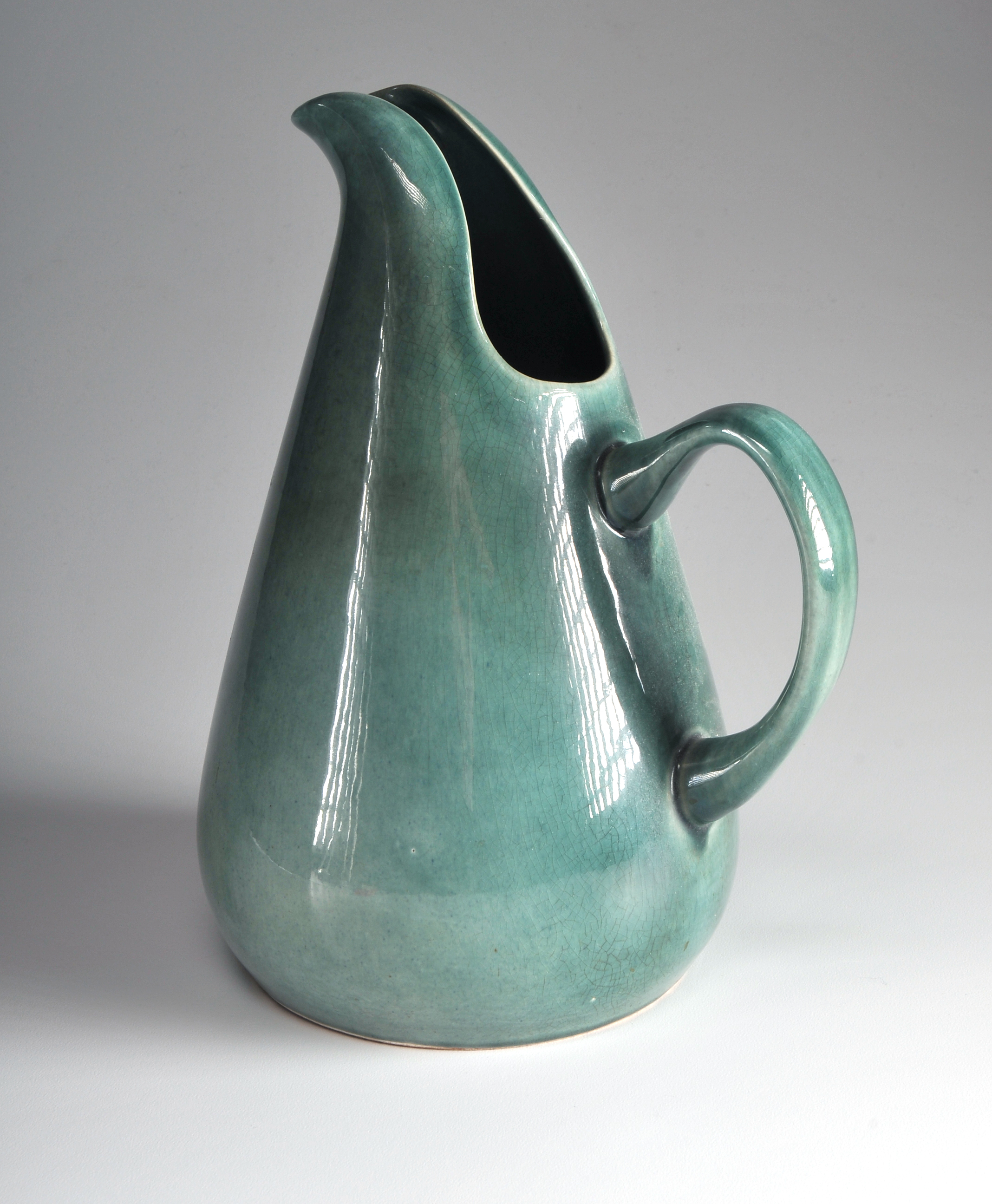 Russel Wright Mid Century American Modern Pitcher in Seafoam Green