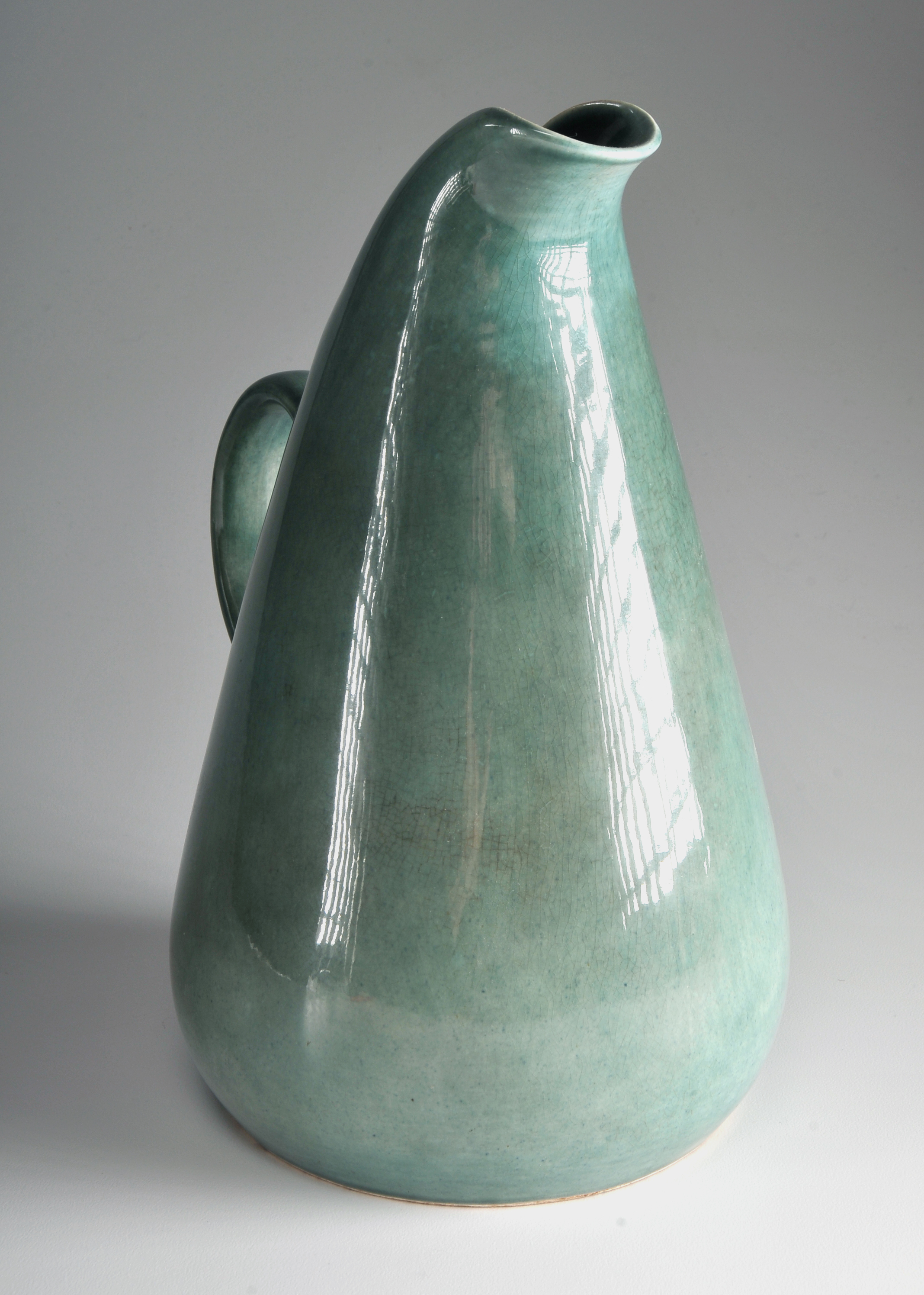 Russel Wright Mid Century American Modern Pitcher in Seafoam Green
