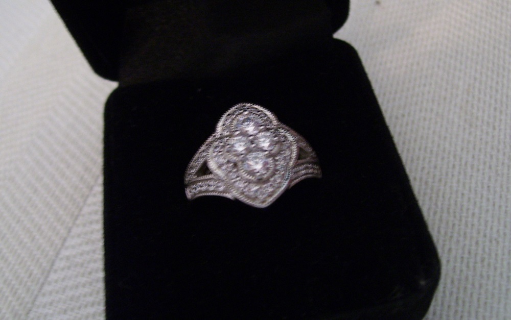 Gold Vermeil Tennis Bracelet & Silver Ring 