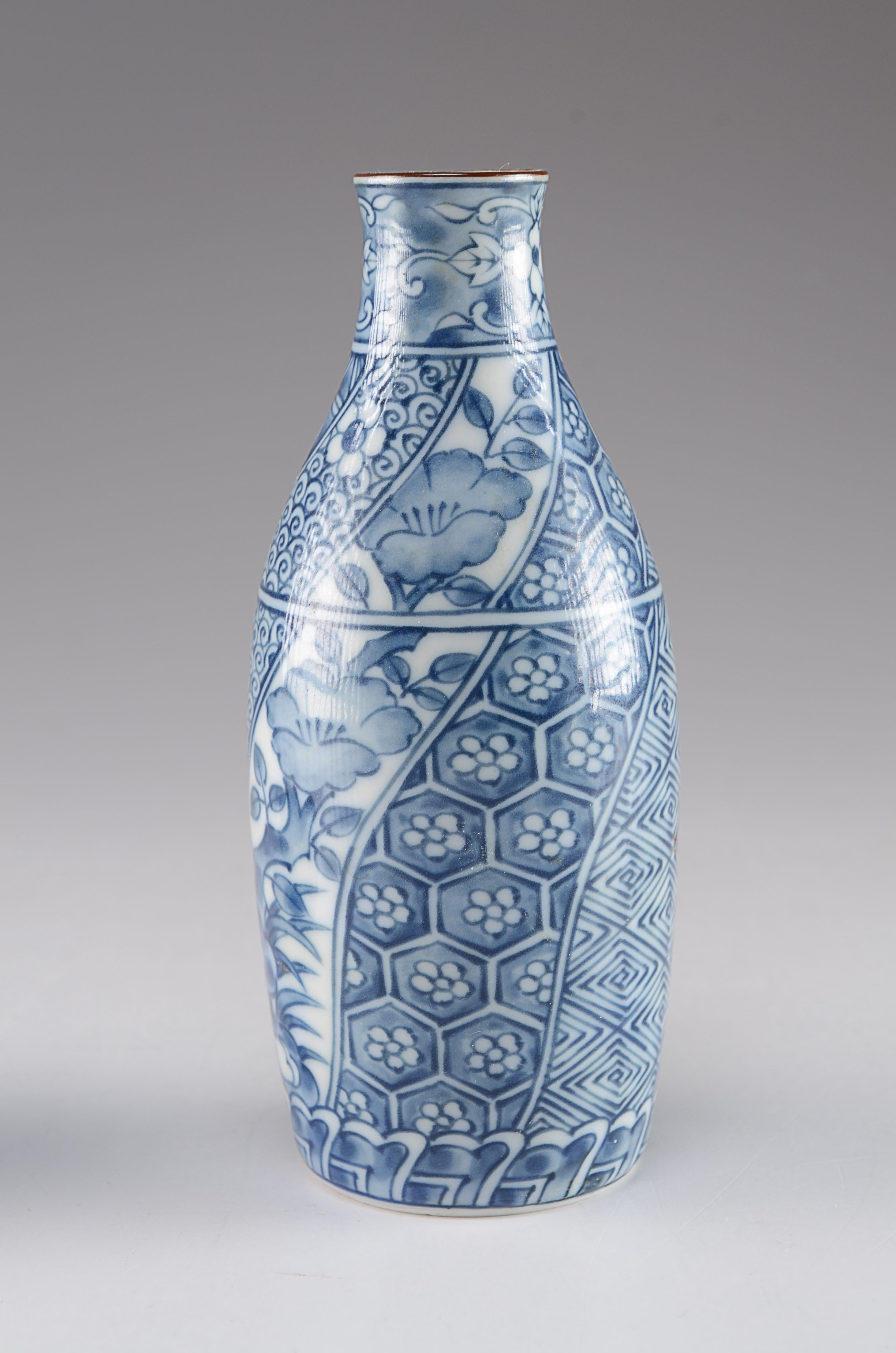 Antique Porcelain Sake Cup and Carafe