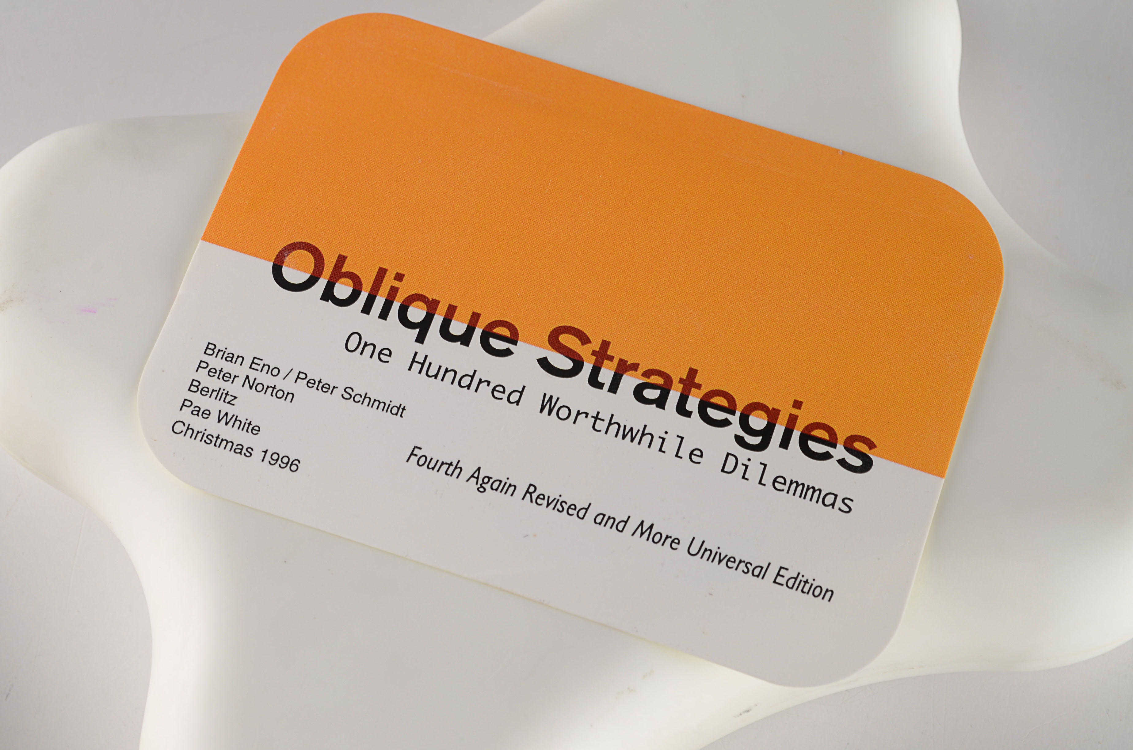 Rare, Limited Edition, Brian Eno’s Oblique Strategies Cards